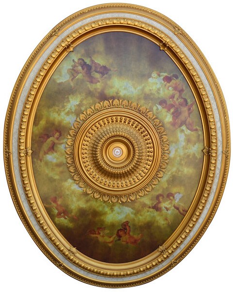 Sistine Oval Chandelier Ceiling Medallion light weight Decorative Art
